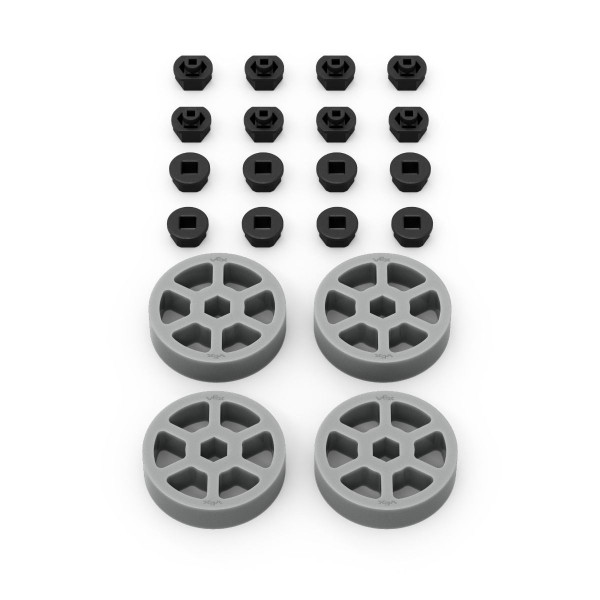 1.625" Compression Wheels (1/2" Width, 1/2" Hex Bore)